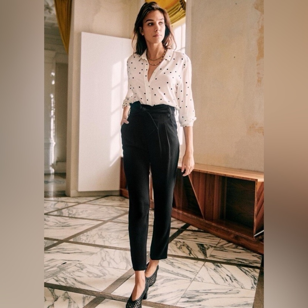 SEZANE Austin Trousers Black FR34/US2